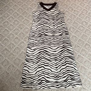 Zebra Print Maxi Dress